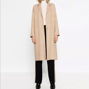 BNWT Zara Women Hand Made Wool Coat. Size Medium